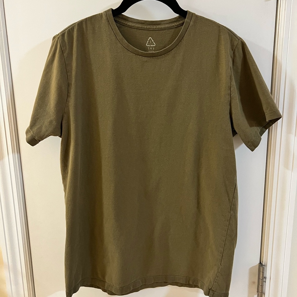 Save Khaki Olive Green Men's T-Shirt, S